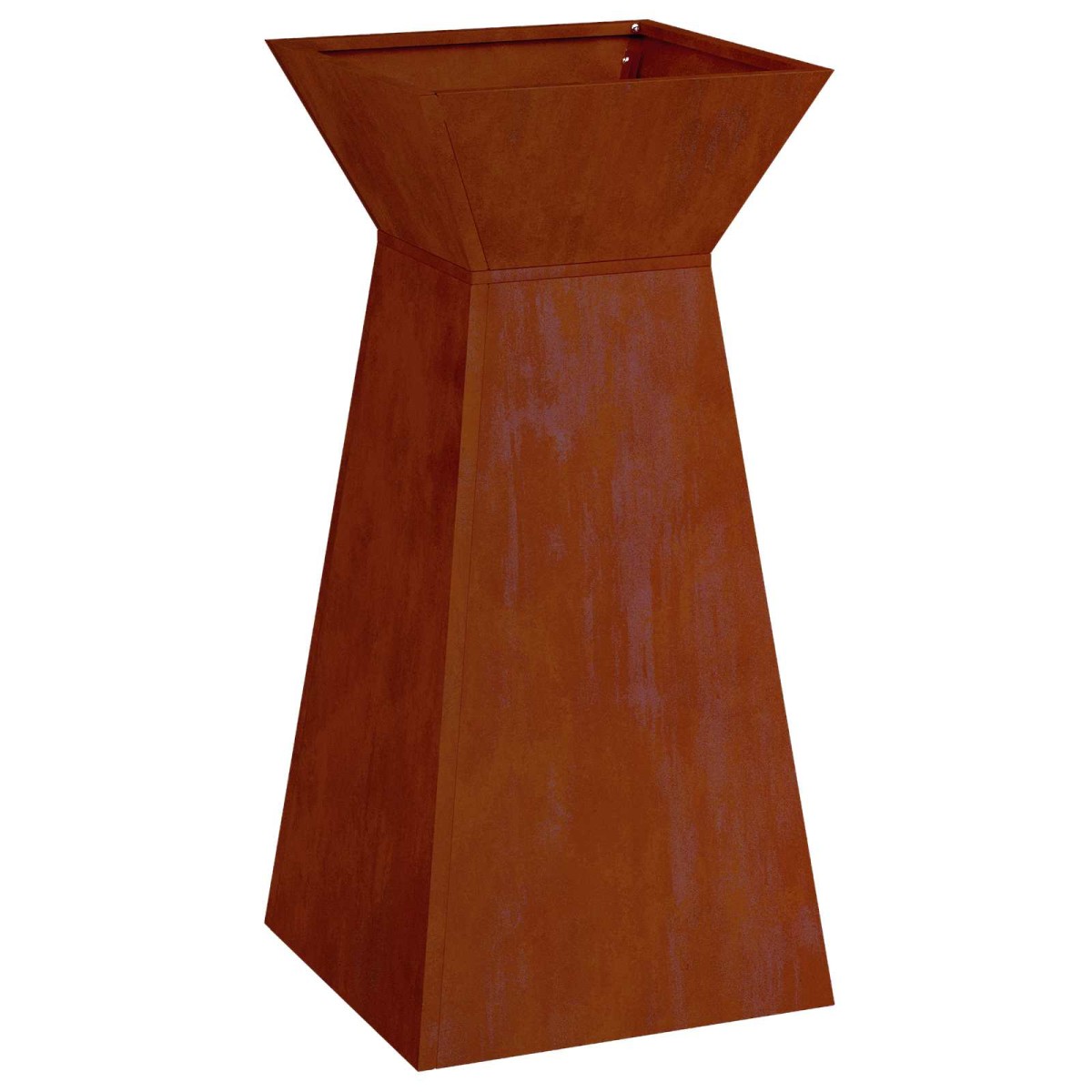 vidaXL Γλάστρα Πυλώνας Σκ rusty 35 x 35 x 73 εκ.