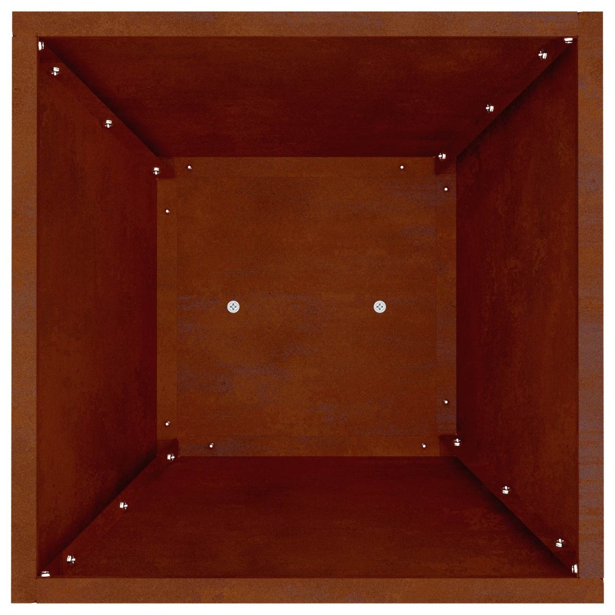 vidaXL Γλάστρα Πυλώνας Σκ rusty 35 x 35 x 73 εκ.