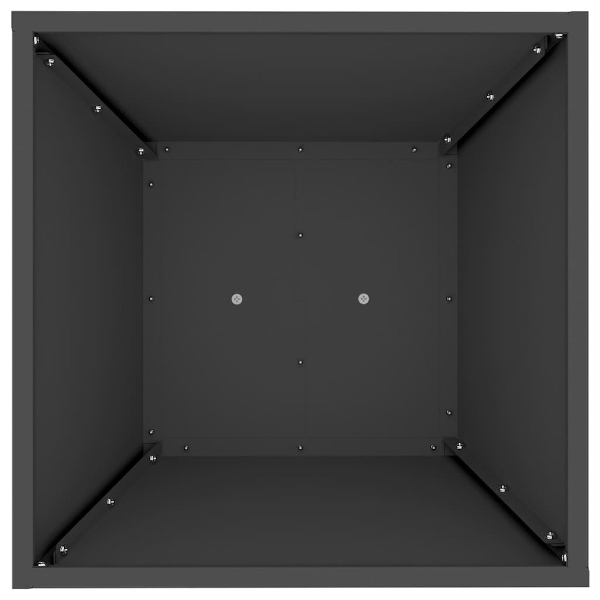 vidaXL Γλάστρα Πυλώνας Μαύρο 40 x 40 x 100 cm