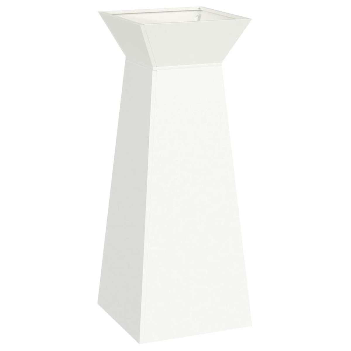 vidaXL Γλάστρα Πυλώνας Λευκό 40 x 40 x 100 cm