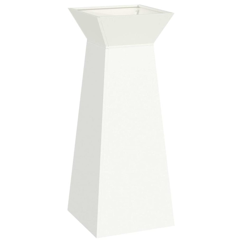 vidaXL Γλάστρα Πυλώνας Λευκό 40 x 40 x 100 cm