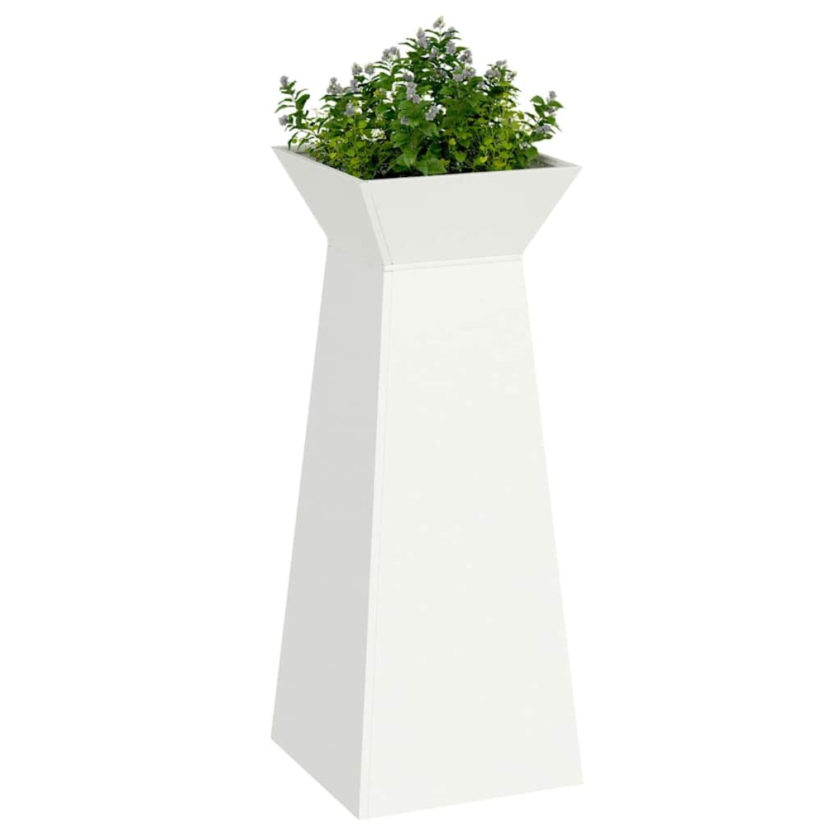 vidaXL Γλάστρα Πυλώνας Λευκό 40 x 40 x 100 cm