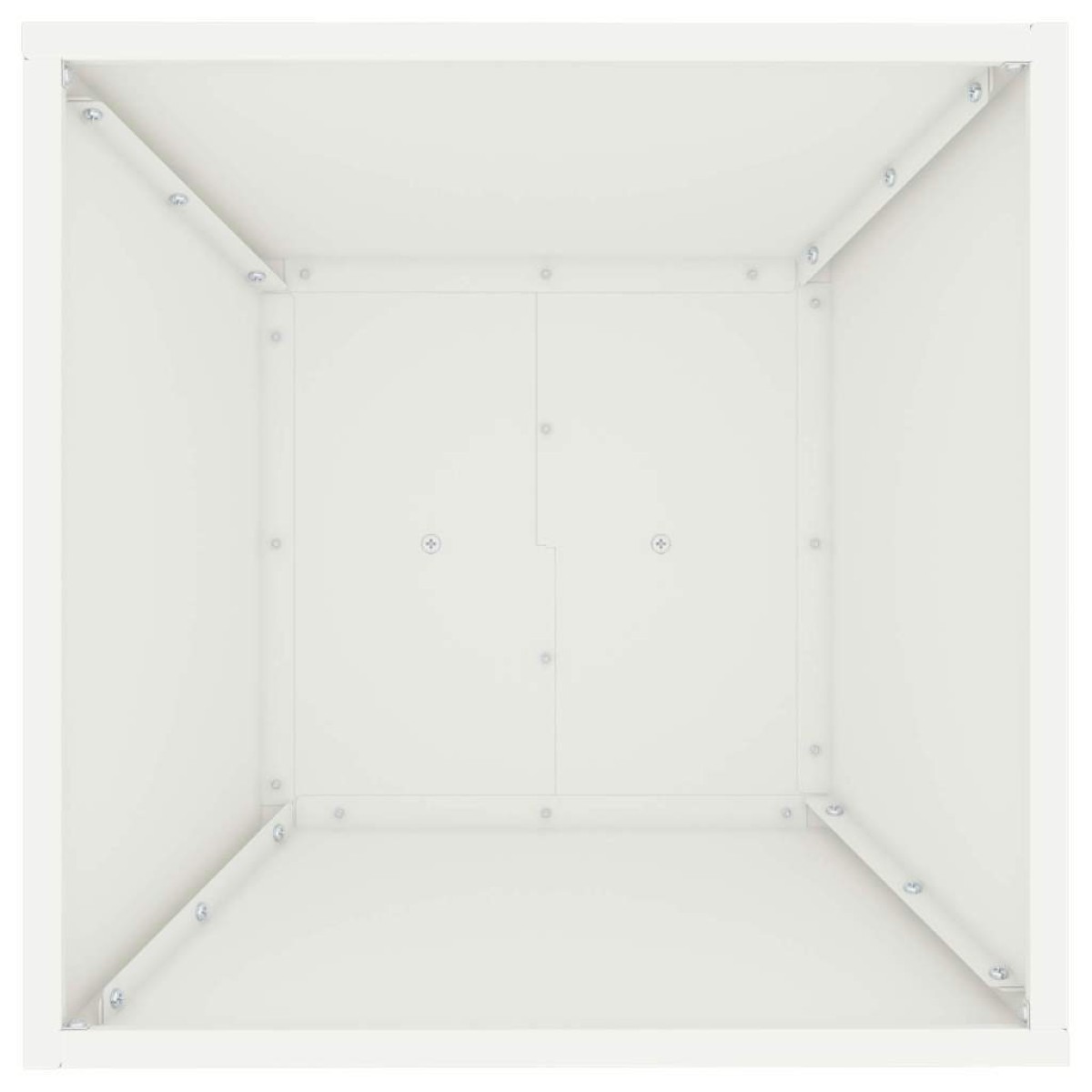 vidaXL Γλάστρα Πυλώνας Λευκό 40 x 40 x 100 cm