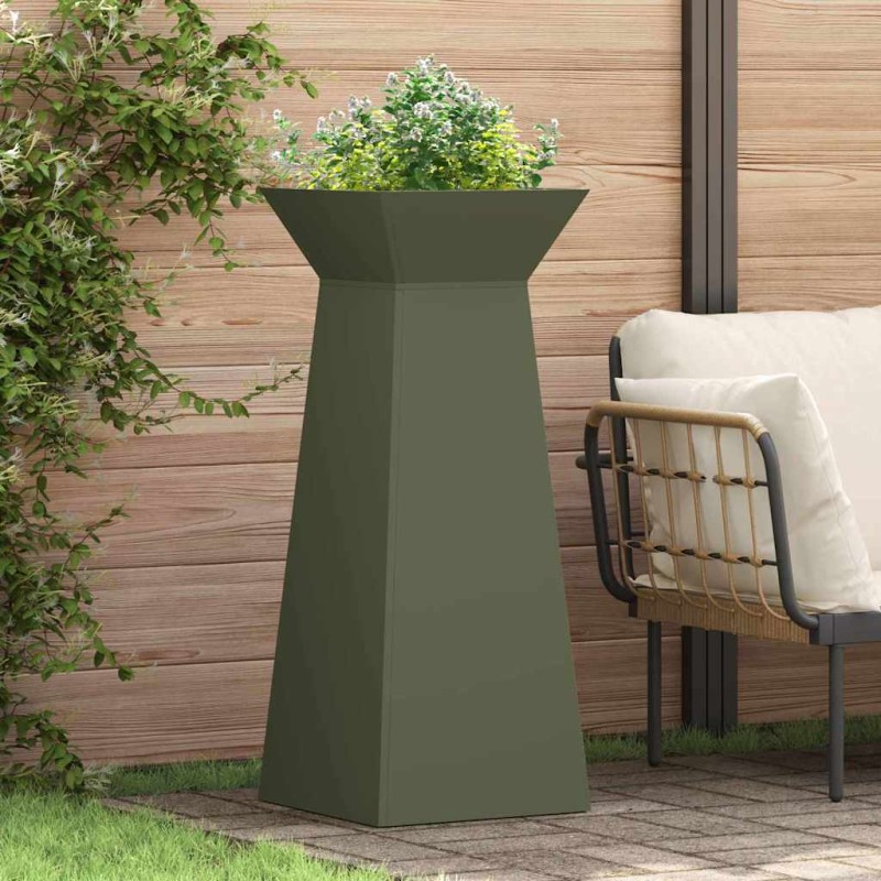 vidaXL Γλάστρα Πυλώνας Ελιά 40 x 40 x 100 cm