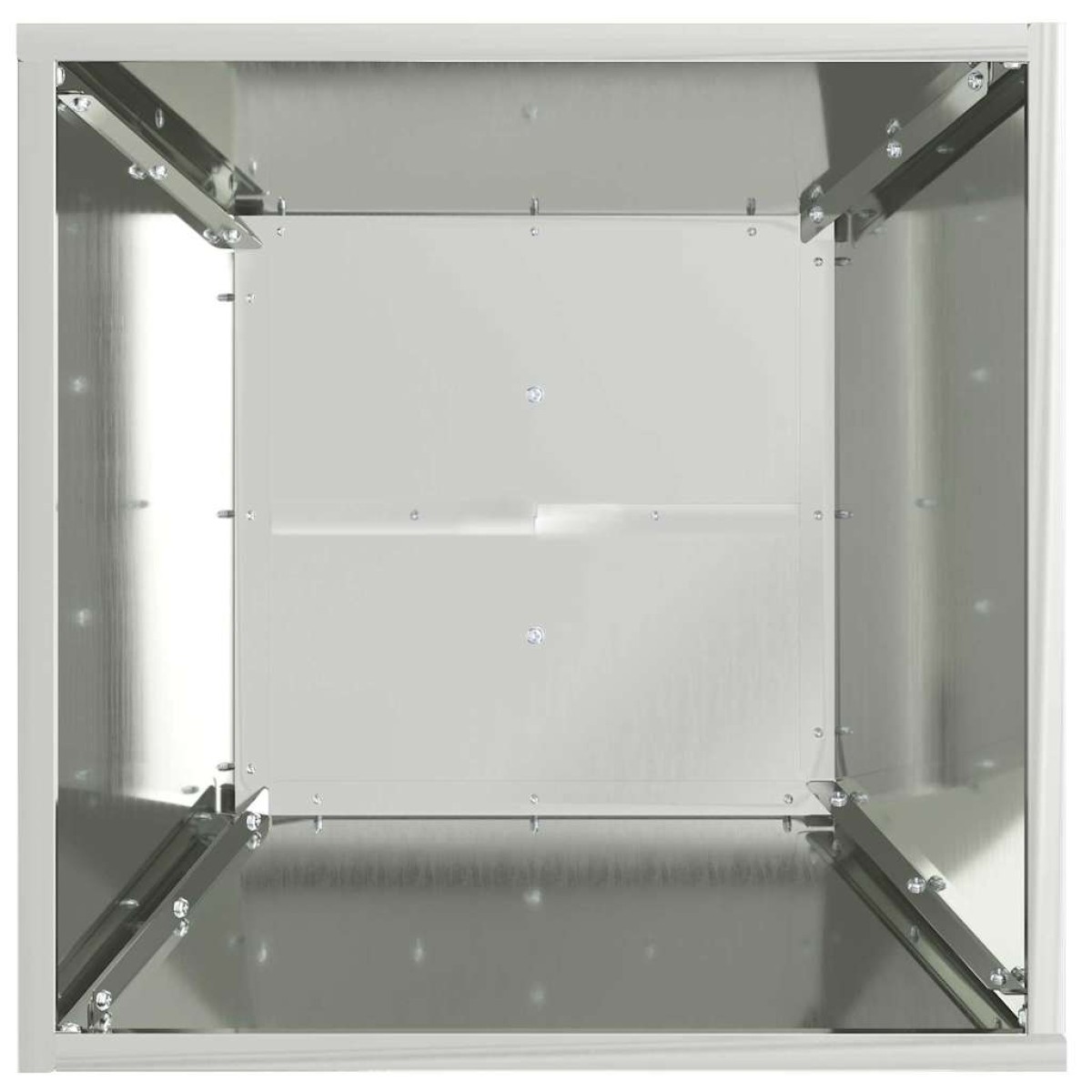vidaXL Γλάστρα Πυλώνας 2 τμχ. Ασημί 40 x 40 x 100 cm
