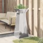 vidaXL Γλάστρα Πυλώνας Ασημί 40 x 40 x 100 cm