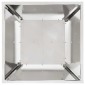 vidaXL Γλάστρα Πυλώνας Ασημί 40 x 40 x 100 cm