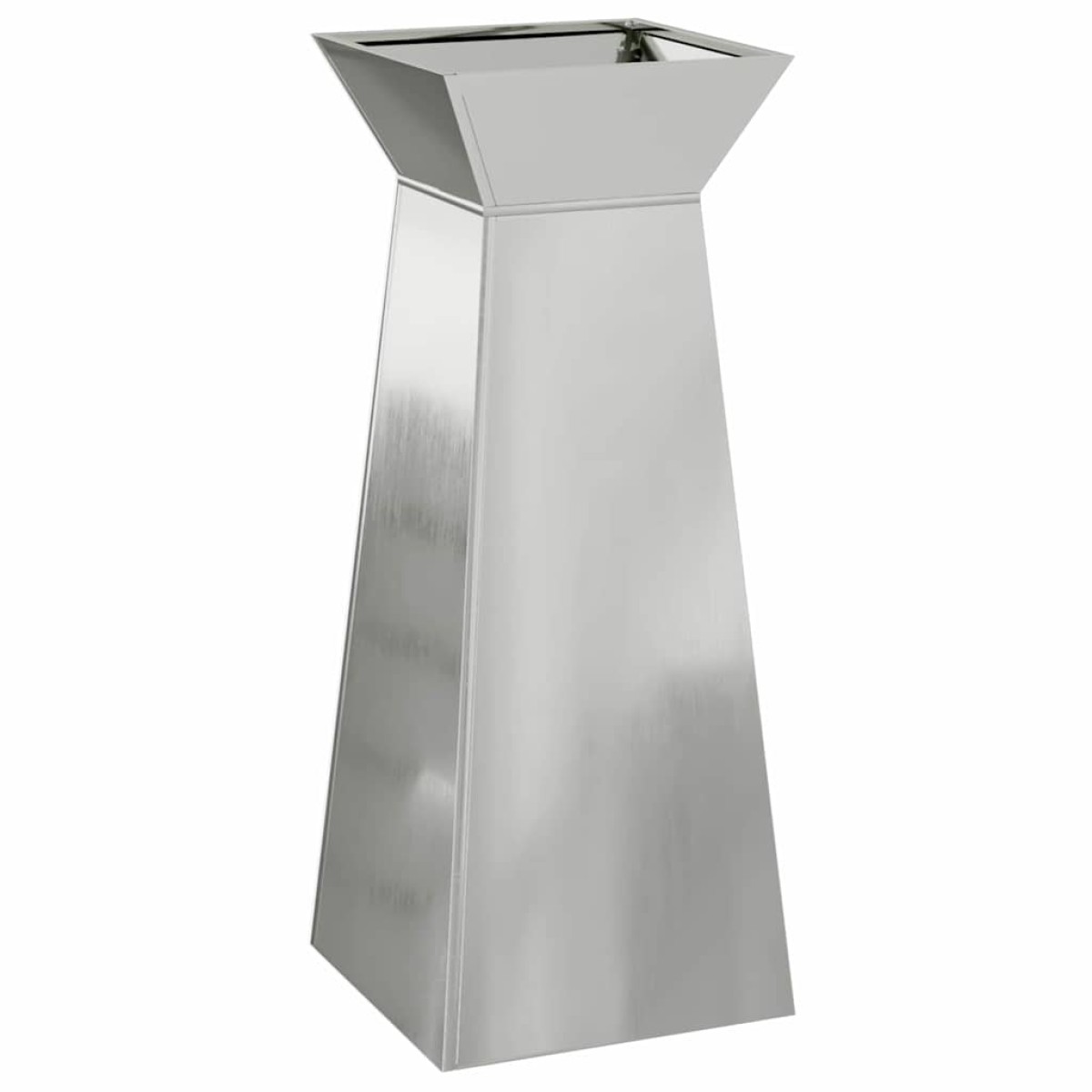vidaXL Γλάστρα Πυλώνας 2 τμχ. Ασημί 40 x 40 x 100 cm