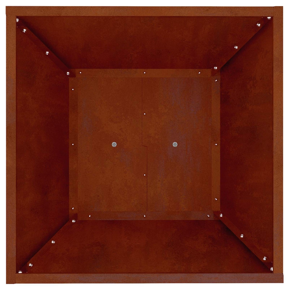 vidaXL Γλάστρα Πυλώνας Σκ rusty 40 x 40 x 100 cm