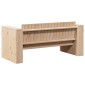 vidaXL Καναπές Κήπου Φυσικό 134 x 60 x 62 cm Στερεά ξυλεία πεύκου