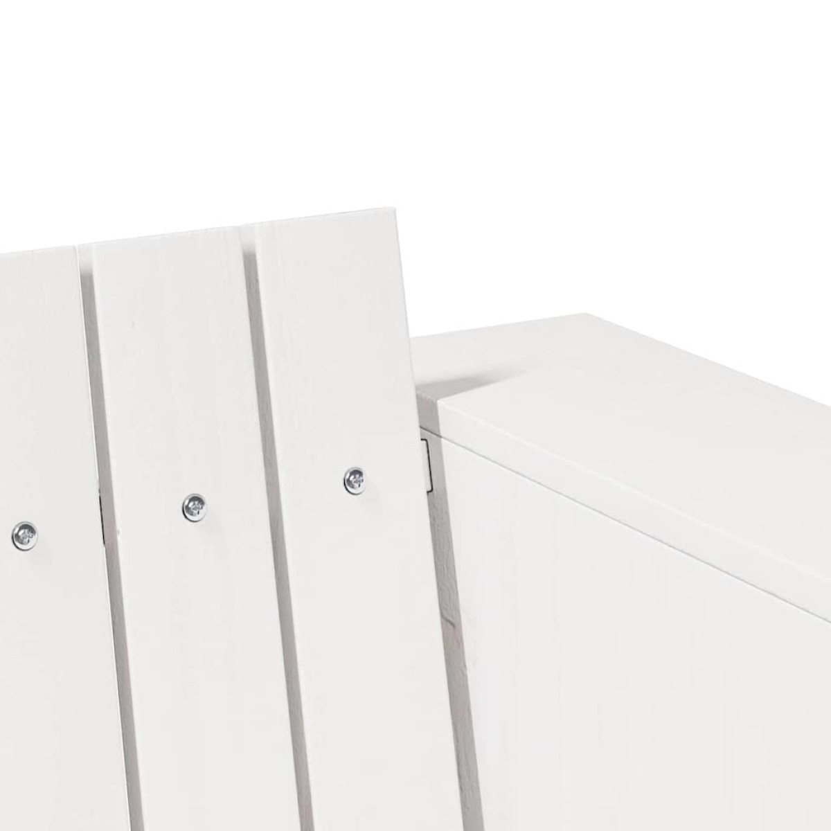 vidaXL Καναπές Κήπου Λευκό 134 x 60 x 62 cm Στερεά ξυλεία πεύκου