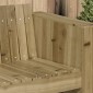 vidaXL Καναπές Κήπου Πράσινο 134 x 60 x 62 cm Στερεά ξυλεία πεύκου