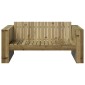 vidaXL Καναπές Κήπου Πράσινο 134 x 60 x 62 cm Στερεά ξυλεία πεύκου