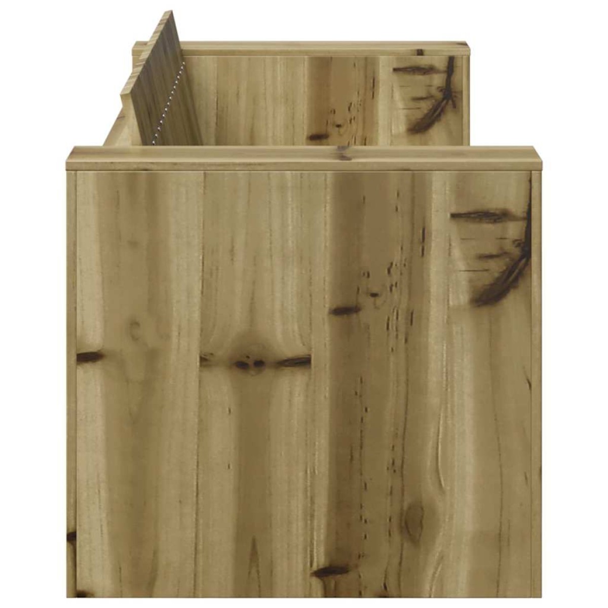 vidaXL Καναπές Κήπου Πράσινο 134 x 60 x 62 cm Στερεά ξυλεία πεύκου