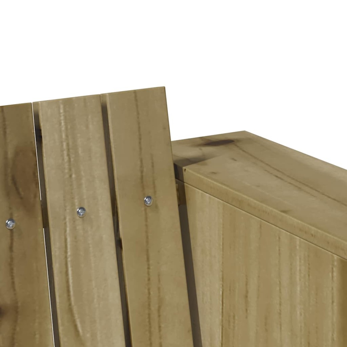 vidaXL Καναπές Κήπου Πράσινο 134 x 60 x 62 cm Στερεά ξυλεία πεύκου