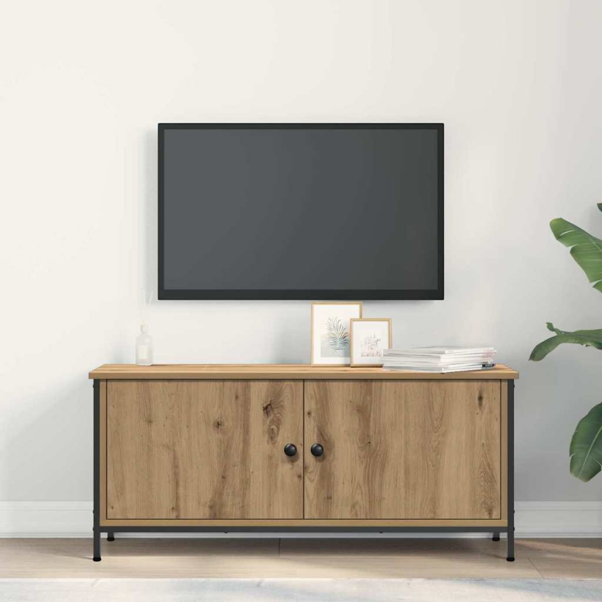 vidaXL Ντουλάπι TV 100 x 35 x 45 εκ. Artisan Oak Επεξεργασμένο Ξύλο