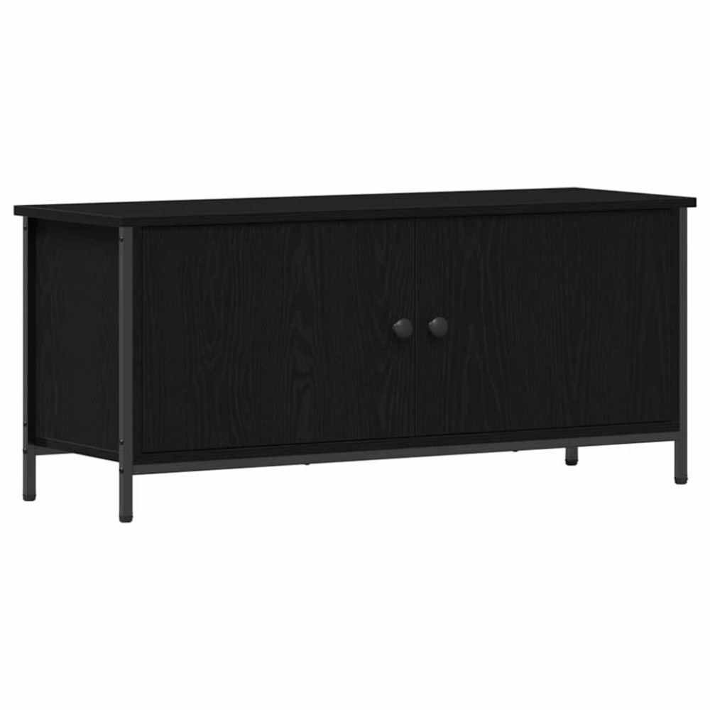 vidaXL Ντουλάπι TV 100 x 35 x 45 εκ. Μαύρη Οξυά Επεξεργασμένο Ξύλο