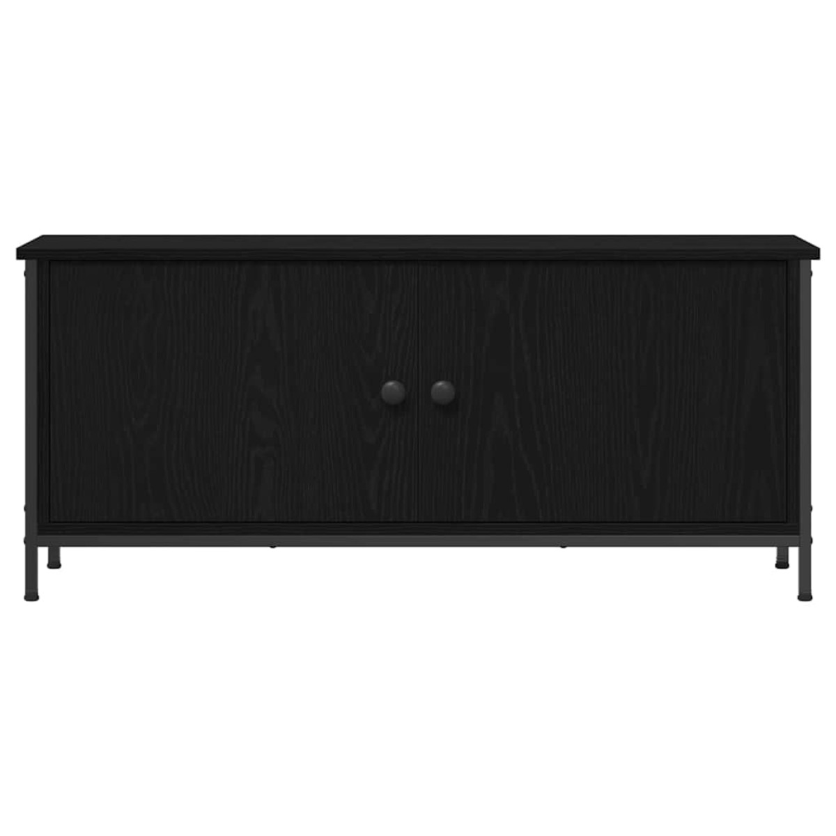 vidaXL Ντουλάπι TV 100 x 35 x 45 εκ. Μαύρη Οξυά Επεξεργασμένο Ξύλο