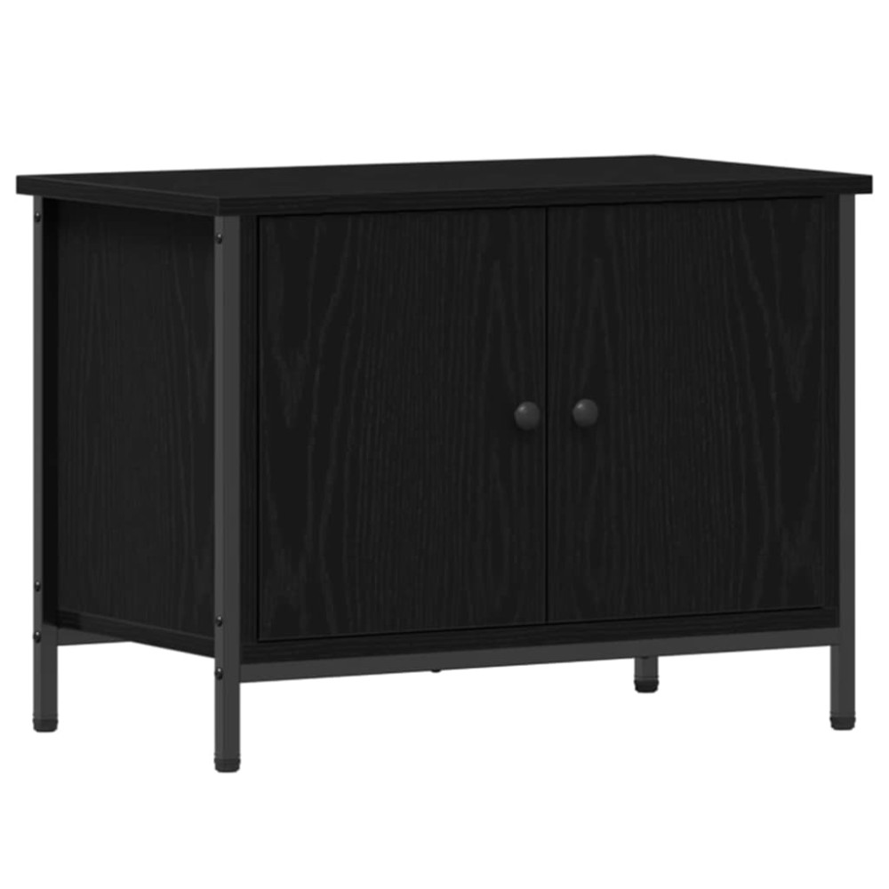 vidaXL Ντουλάπι TV 60 x 35 x 45 εκ. Μαύρη Οξυά Επεξεργασμένο Ξύλο