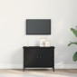 vidaXL Ντουλάπι TV 60 x 35 x 45 εκ. Μαύρη Οξυά Επεξεργασμένο Ξύλο