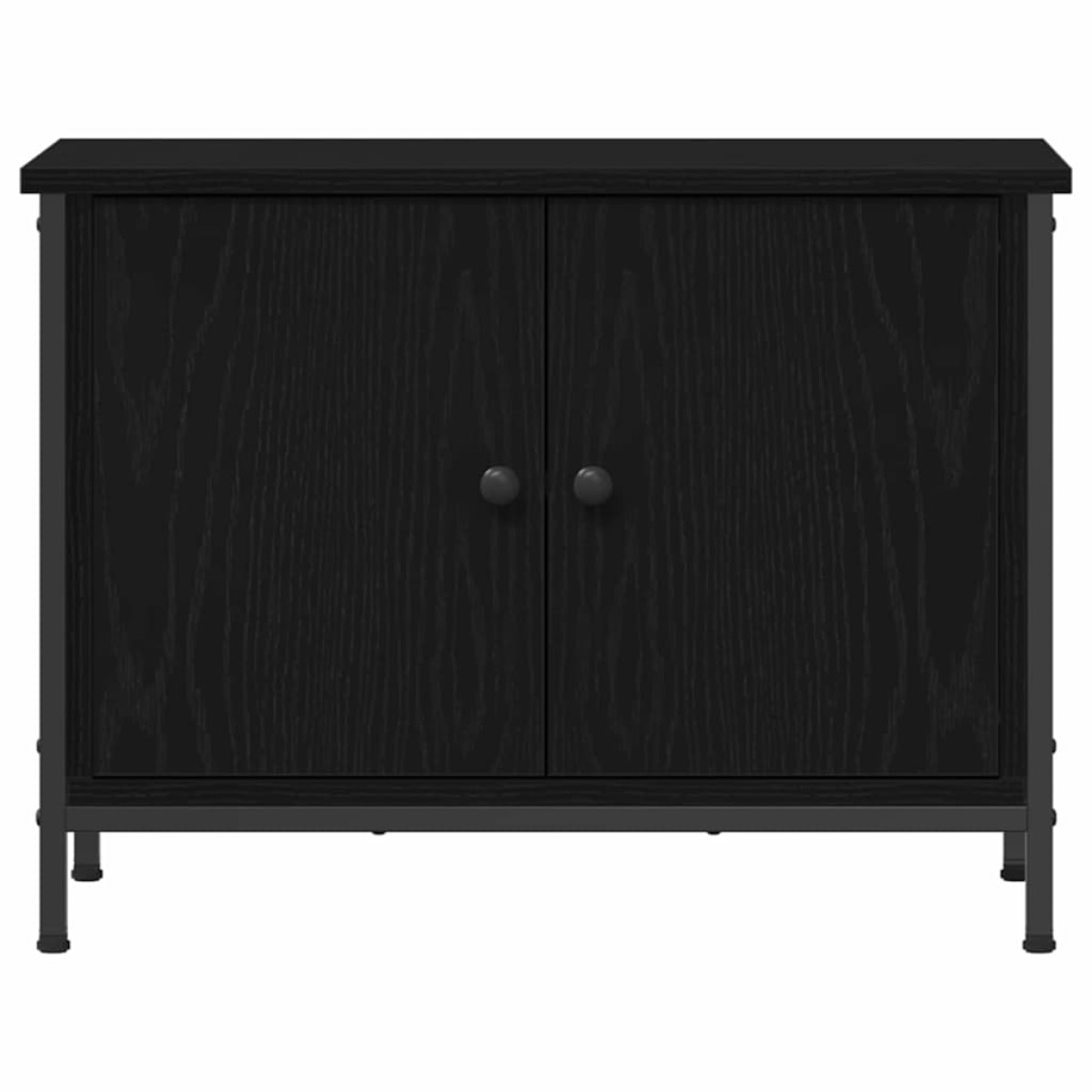 vidaXL Ντουλάπι TV 60 x 35 x 45 εκ. Μαύρη Οξυά Επεξεργασμένο Ξύλο