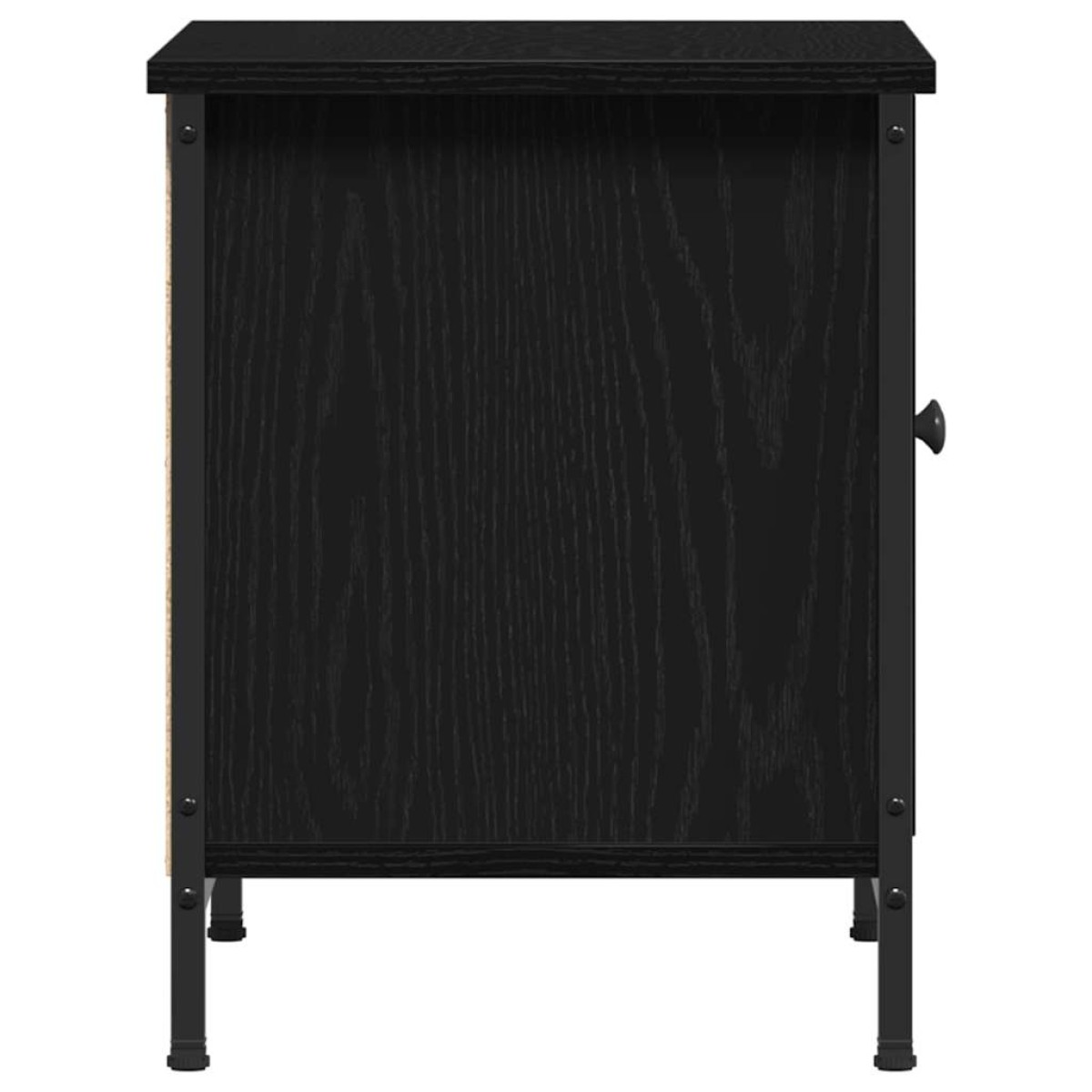 vidaXL Ντουλάπι TV 60 x 35 x 45 εκ. Μαύρη Οξυά Επεξεργασμένο Ξύλο