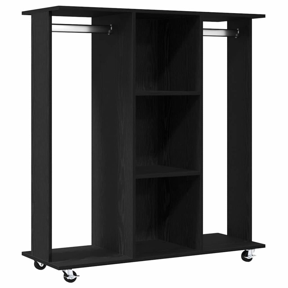 vidaXL Ντουλάπα Μαύρη δρυς 102 x 38 x 110 εκ. Επεξεργασμένο Ξύλο