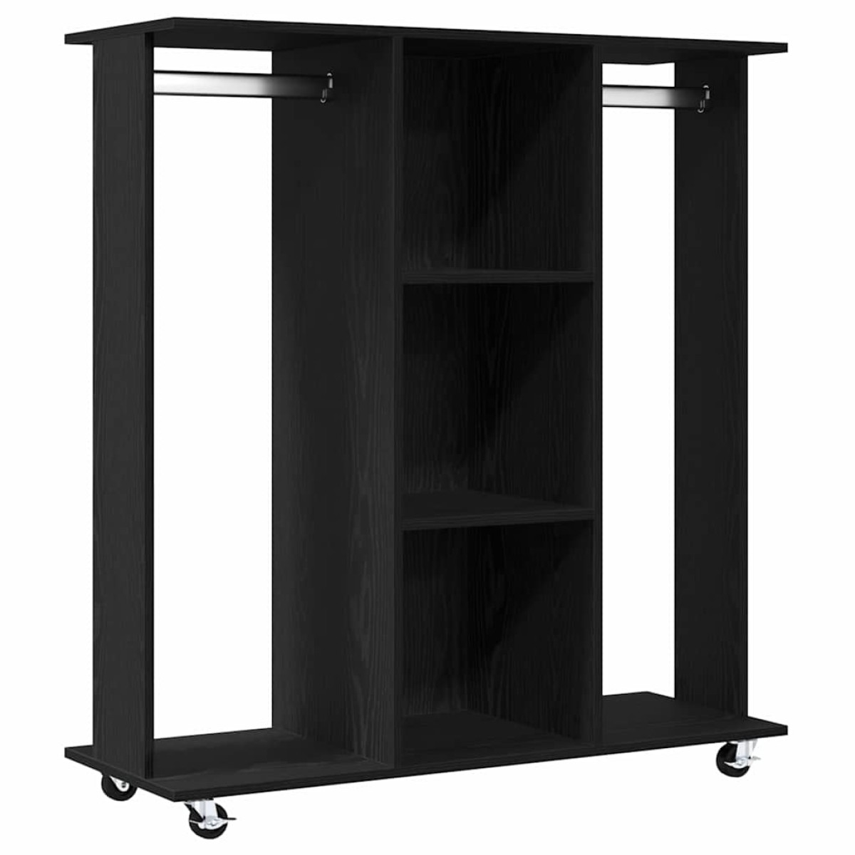 vidaXL Ντουλάπα Μαύρη δρυς 102 x 38 x 110 εκ. Επεξεργασμένο Ξύλο
