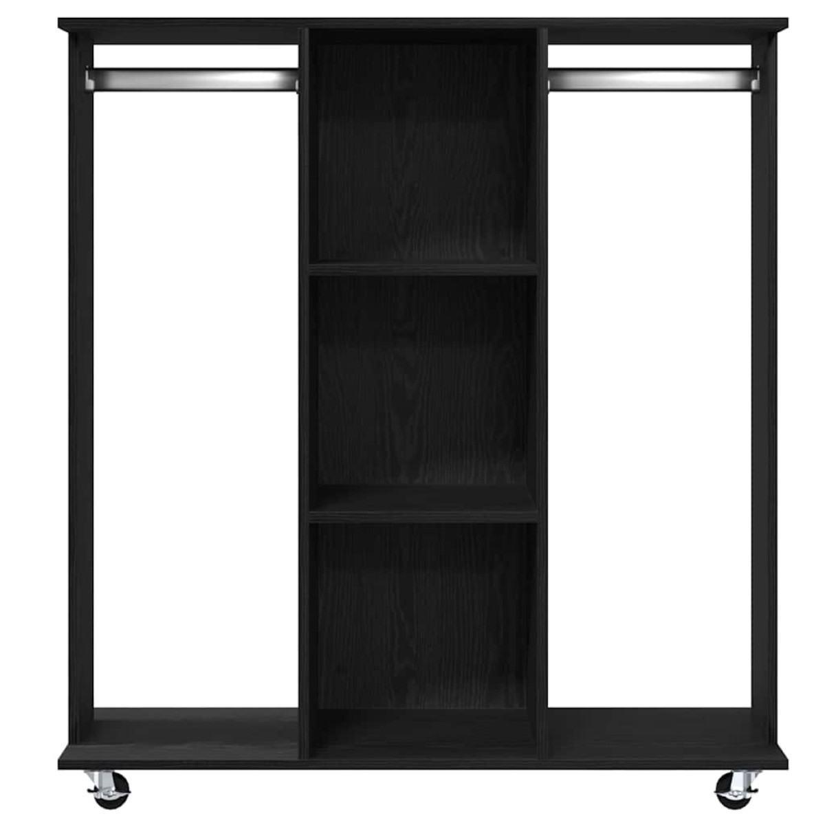 vidaXL Ντουλάπα Μαύρη δρυς 102 x 38 x 110 εκ. Επεξεργασμένο Ξύλο