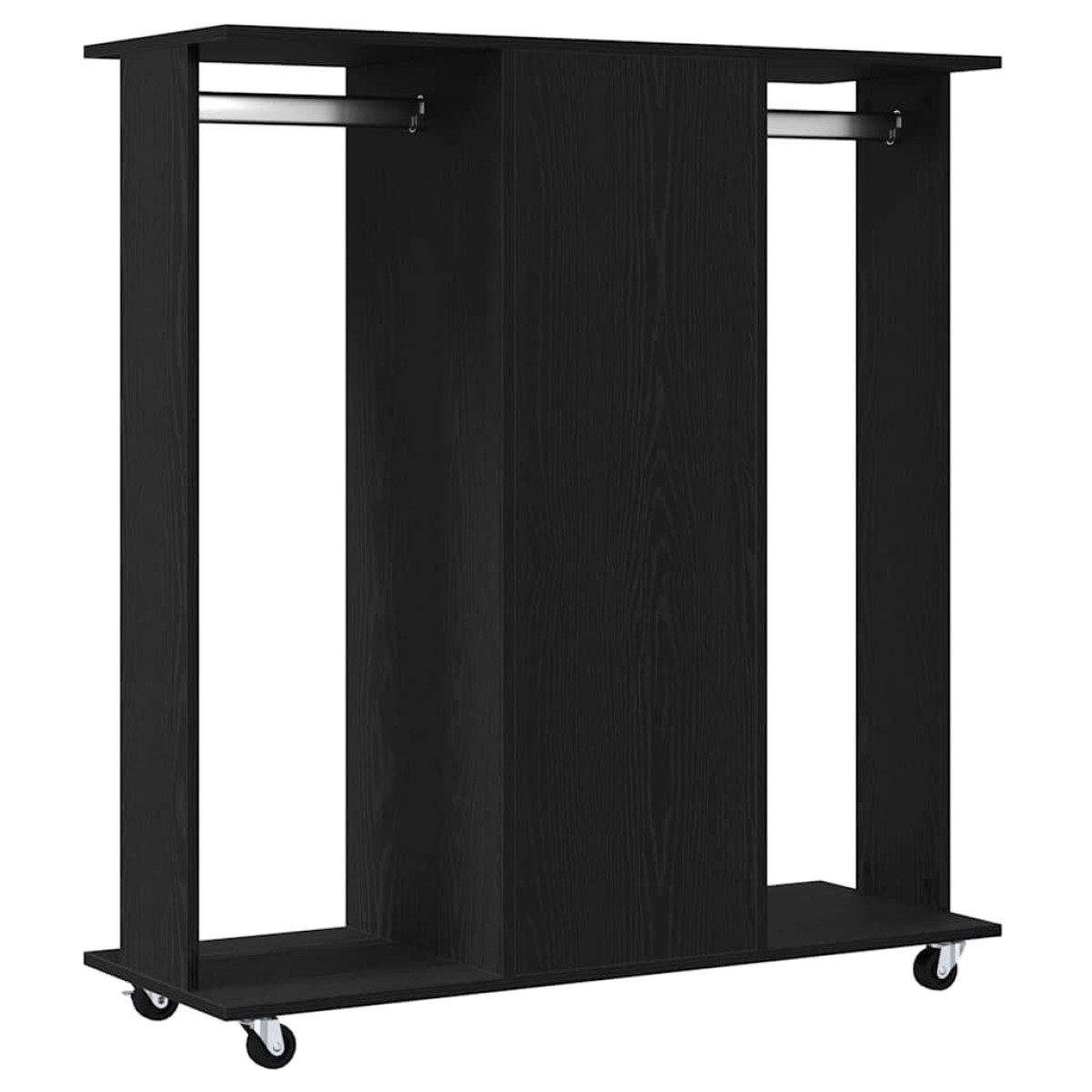 vidaXL Ντουλάπα Μαύρη δρυς 102 x 38 x 110 εκ. Επεξεργασμένο Ξύλο