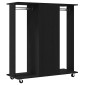 vidaXL Ντουλάπα Μαύρη δρυς 102 x 38 x 110 εκ. Επεξεργασμένο Ξύλο