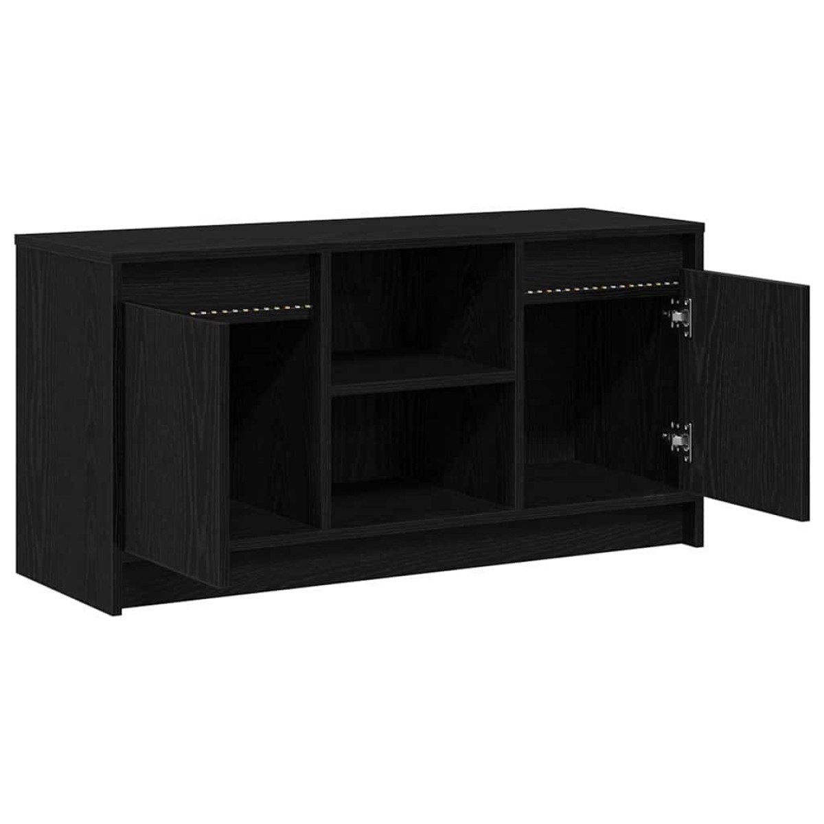vidaXL Μονάδες TV 100 x 34 x 50 εκ Μαύρο Επεξεργασμένο ξύλο