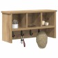 vidaXL Τοίχου Κρεμάστρα Επιτοίχιο Artisan Oak 50 x 16 x 26 εκ