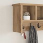 vidaXL Τοίχου Κρεμάστρα Επιτοίχιο Artisan Oak 50 x 16 x 26 εκ