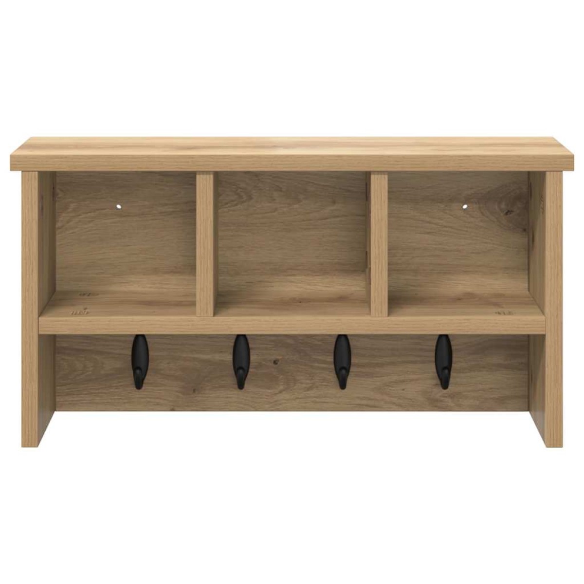 vidaXL Τοίχου Κρεμάστρα Επιτοίχιο Artisan Oak 50 x 16 x 26 εκ