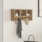 vidaXL Τοίχου Κρεμάστρα Επιτοίχιο Artisan Oak 50 x 16 x 26 εκ