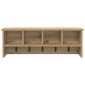 vidaXL Τοίχου Κρεμάστρα Επιτοίχιο Artisan Oak 75 x 16 x 26 εκ