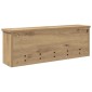 vidaXL Τοίχου Κρεμάστρα Επιτοίχιο Artisan Oak 75 x 16 x 26 εκ