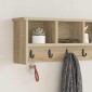 vidaXL Τοίχου Κρεμάστρα Επιτοίχιο Δρύς Sonoma 100 x 16 x 26 εκ