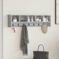 vidaXL Τοίχου Κρεμάστρα Επιτοίχιο Γκρίζο Σονομα 100 x 16 x 26 εκ