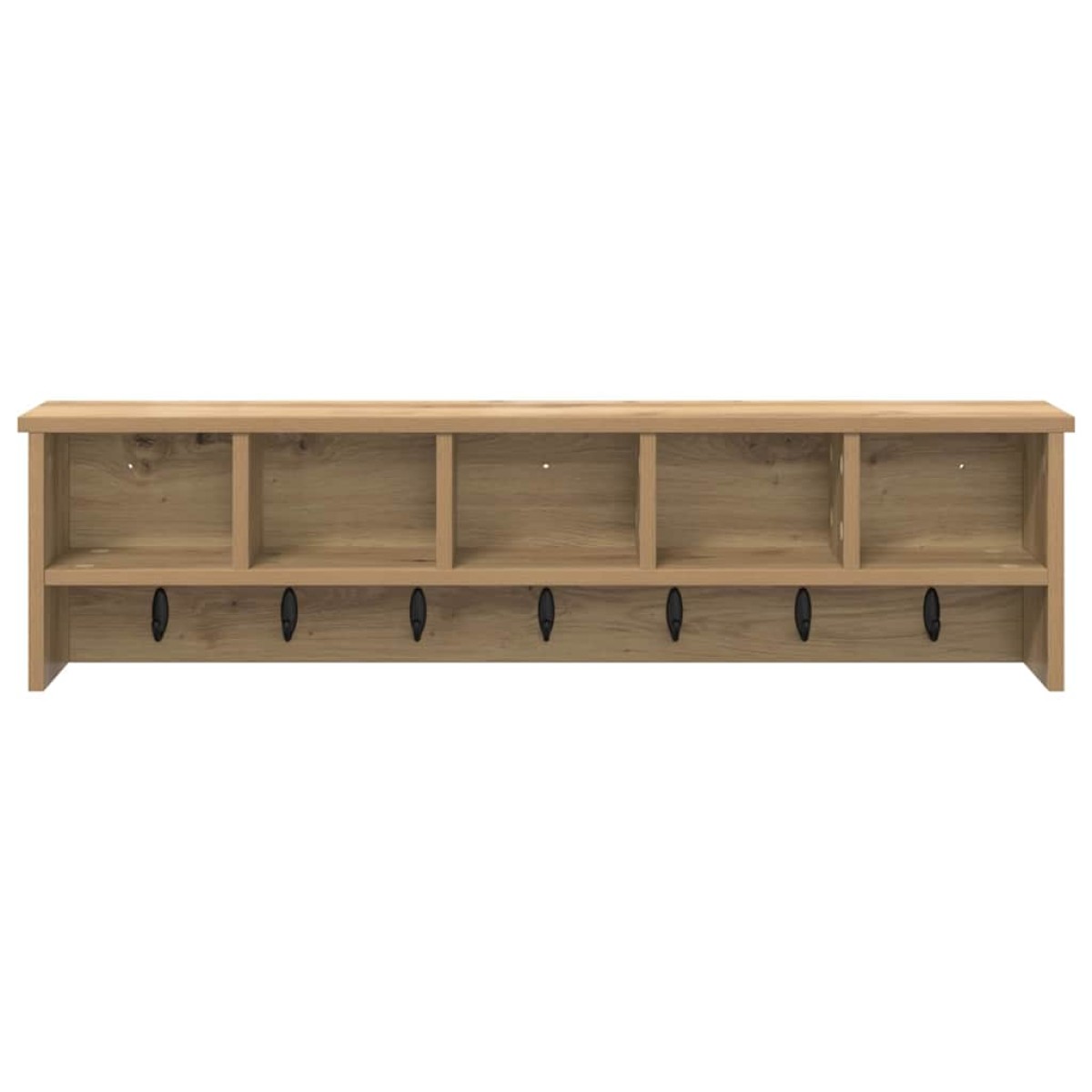 vidaXL Τοίχου Κρεμάστρα Επιτοίχιο Artisan Oak 100 x 16 x 26 εκ