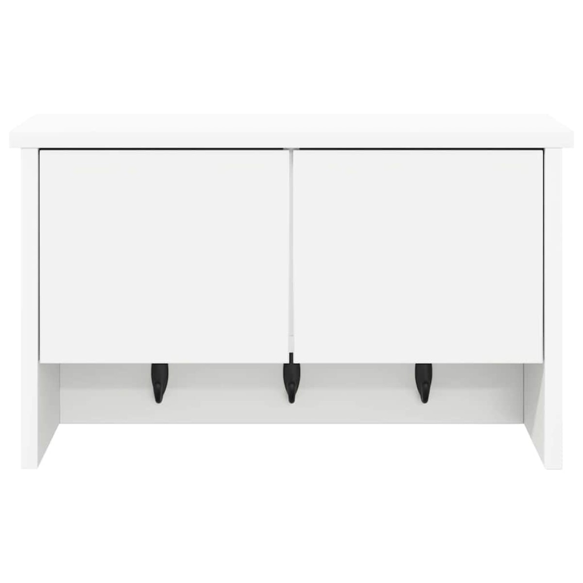 vidaXL Τοίχου Κρεμάστρα Επιτοίχιο Λευκό 50 x 20 x 30 εκ.