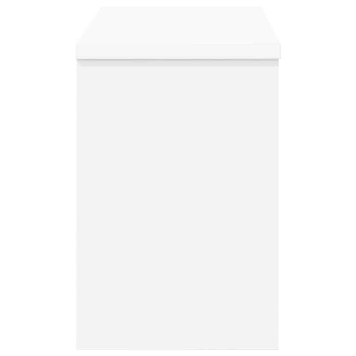 vidaXL Τοίχου Κρεμάστρα Επιτοίχιο Λευκό 50 x 20 x 30 εκ.