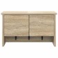 vidaXL Τοίχου Κρεμάστρα Επιτοίχιο Δρύς Sonoma 50 x 20 x 30 εκ.