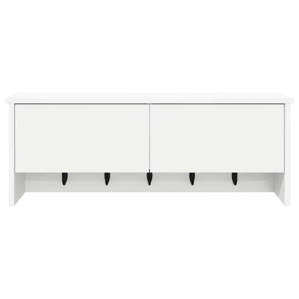 vidaXL Τοίχου Κρεμάστρα Επιτοίχιο Λευκό 80 x 20 x 30 cm