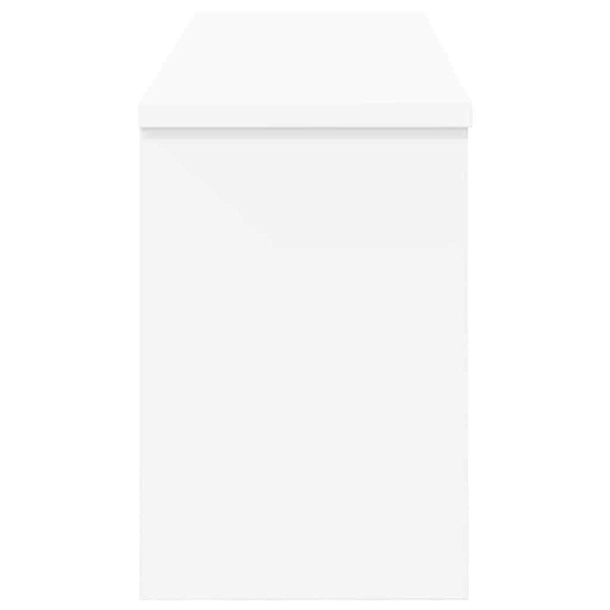 vidaXL Τοίχου Κρεμάστρα Επιτοίχιο Λευκό 80 x 20 x 30 cm