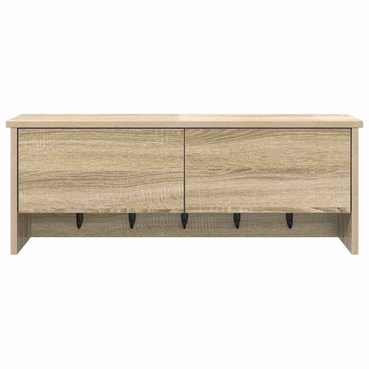 vidaXL Τοίχου Κρεμάστρα Επιτοίχιο Δρύς Sonoma 80 x 20 x 30 cm