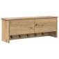 vidaXL Τοίχου Κρεμάστρα Επιτοίχιο Artisan Oak 80 x 20 x 30 cm