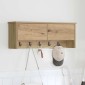 vidaXL Τοίχου Κρεμάστρα Επιτοίχιο Artisan Oak 80 x 20 x 30 cm