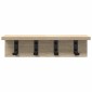 vidaXL Τοίχου Κρεμάστρα Επιτοίχιο Δρύς Sonoma 40 x 10,5 x 10,5 εκ